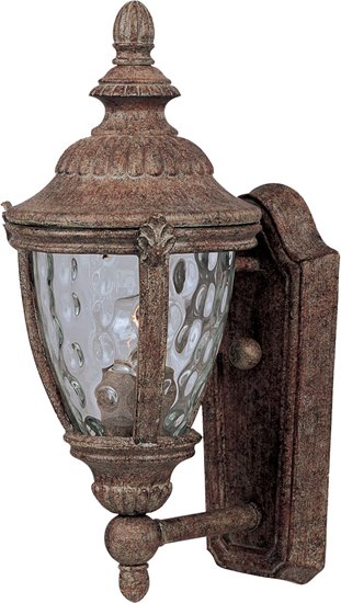 Foto para 60W Morrow Bay VX 1-Light Outdoor Wall Lantern ET Water Glass Glass MB Incandescent 