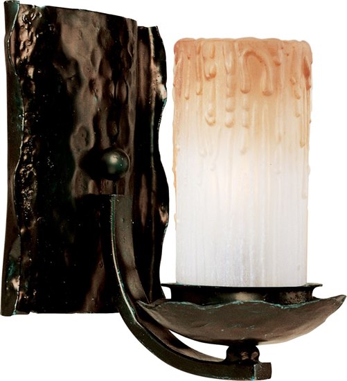 Picture of 60W Notre Dame 1-Light Wall Sconce OI Wilshire Glass CA Incandescent 