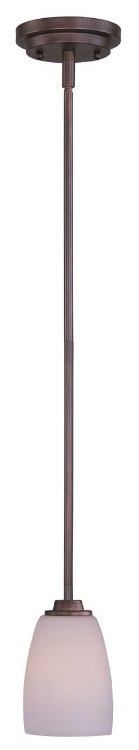 Foto para 60W Rocco 1-Light Mini Pendant OI Satin White MB Incandescent (OA HT 51.5")