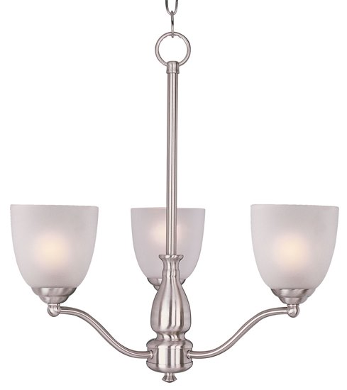 Foto para 60W Stefan 3-Light Chandelier SN Frosted MB 