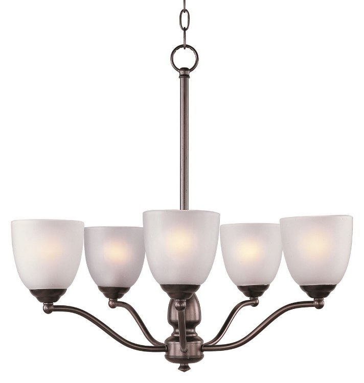 Foto para 60W Stefan 5-Light Chandelier OI Frosted MB 