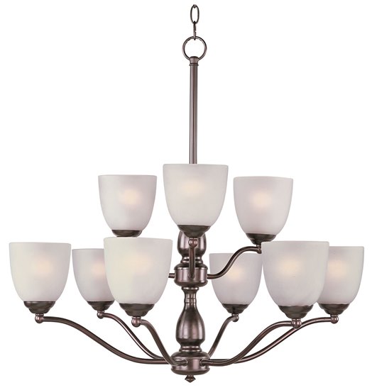 Picture of 60W Stefan 9-Light Chandelier OI Frosted MB 