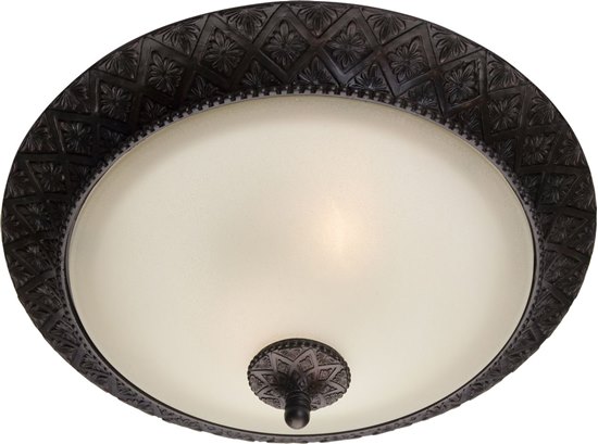 Foto para 60W Symphony 2-Light Flush Mount OI Soft Vanilla Glass MB Incandescent 