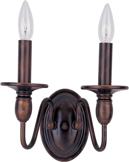 Foto para 60W Towne 2-Light Wall Sconce OI CA Incandescent 