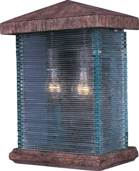 Picture of 60W Triumph VX 2-Light Outdoor Wall Lantern ET Clear Glass MB Incandescent 