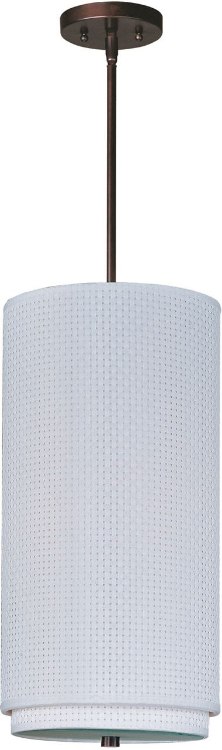 Foto para 75W Elements 1-Light Pendant with Stem OI Vinyl MB Incandescent (OA HT 32"-72")