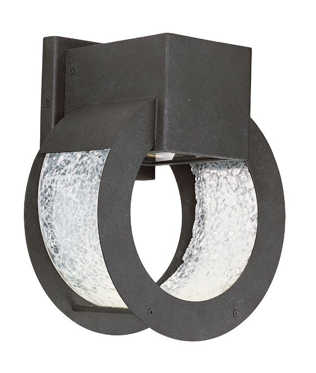 Foto para 7W Opus 1-Light LED Outdoor Medium Wall Lantern BO Krackle Glass 