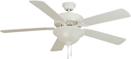 Foto para Basic-Max 52" Ceiling Fan White/Light Oak Blades MW 