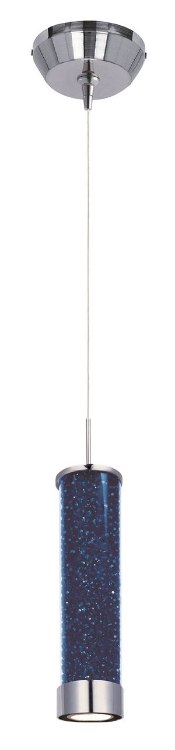 Foto para Chroma 1-Light LED RapidJack Pendant and Canopy PC Sky Blue 