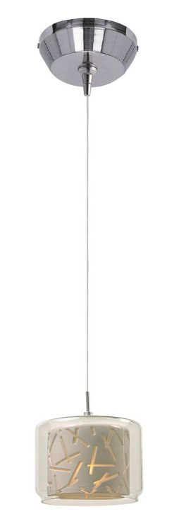 Foto para Confetti 1-Light RapidJack Pendant and Canopy PC Clear/White 