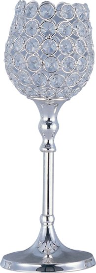 Picture of Glimmer Medium Candle Holder PS Beveled Crystal Glass 