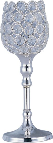 Foto para Glimmer Small Candle Holder PS Beveled Crystal Glass 