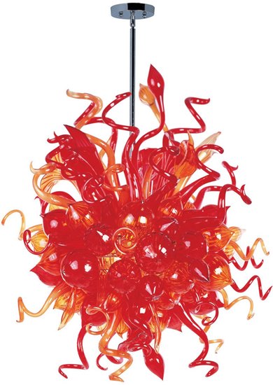 Foto para Mimi LED 18-Light Chandelier PC Sunrise Glass (OA HT 68")