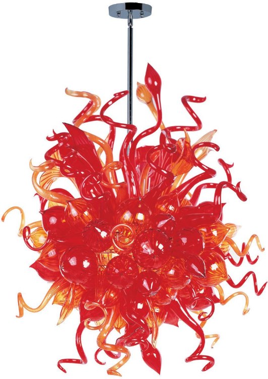 Picture of Mimi LED 18-Light Chandelier PC Sunrise Glass (OA HT 68")