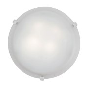 Picture of 26w (2 x 13) Mona GU-24 Spiral Fluorescent Damp Location White WH Flush-Mount 4.5"Ø16" (CAN Ø13.75")