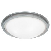 Foto para 52w (4 x 13) Aztec GU-24 Spiral Fluorescent Damp Location Brushed Steel White Flush-mount