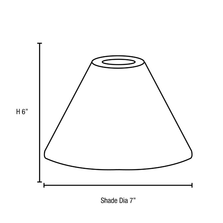 Foto para Inari Silk Amber Martini Pendant Glass Shade