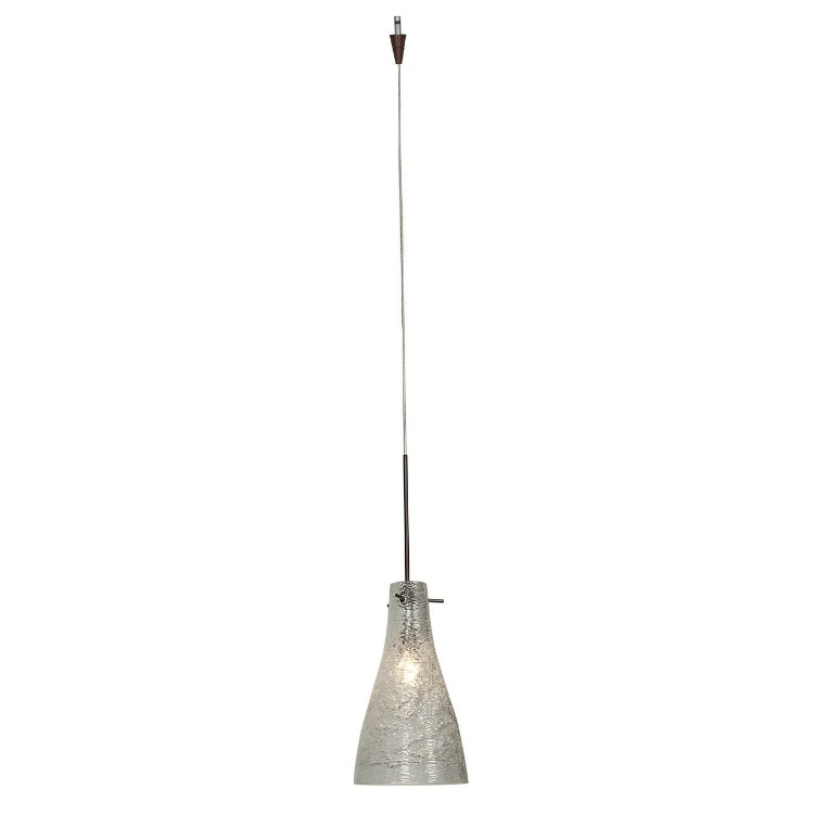 Foto para 35w Cavo GY6.35 Bi-Pin Halogen Dry Location Bronze Crystal Italian Wire Glass UJ Mini Pendant excluding Mono-Pod