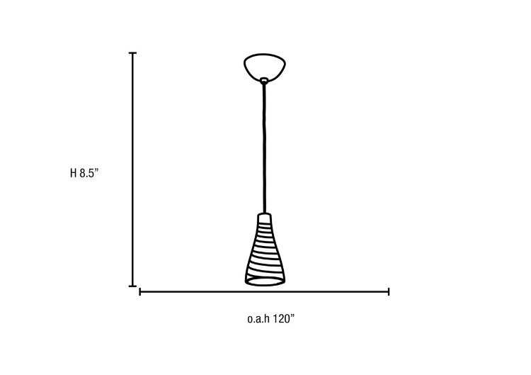 Foto para 35w Cavo GY6.35 Bi-Pin Halogen Dry Location Bronze Gold Italian Wire Glass UJ Mini Pendant excluding Mono-Pod
