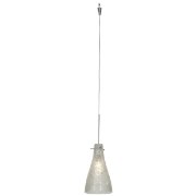 Picture of 35w Cavo GY6.35 Bi-Pin Halogen Dry Location Brushed Steel Crystal Italian Wire Glass UJ Mini Pendant excluding Mono-Pod