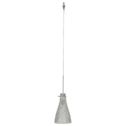 Picture of 35w Cavo GY6.35 Bi-Pin Halogen Dry Location Brushed Steel Crystal Italian Wire Glass UJ Mini Pendant excluding Mono-Pod