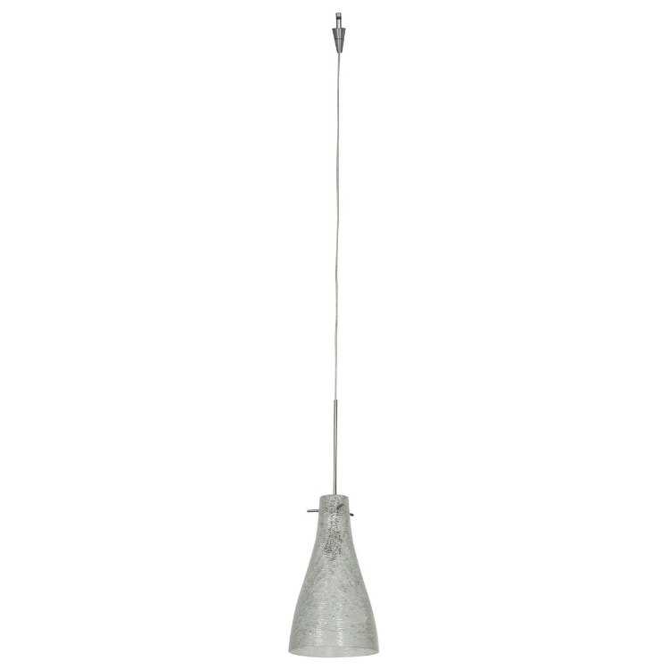 Picture of 35w Cavo GY6.35 Bi-Pin Halogen Dry Location Brushed Steel Crystal Italian Wire Glass UJ Mini Pendant excluding Mono-Pod