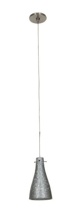 Picture of 35w Cavo GY6.35 Bi-Pin Halogen Dry Location Brushed Steel Metal Italian Wire Glass UJ Mini Pendant excluding Mono-Pod