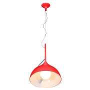 Foto para 60w Magneto E-26 A-19 Incandescent Dry Location Red Adjustable Angle Pendant (CAN 4"Ø4.75")