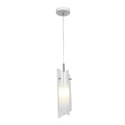 Foto para 60w Gyro G9 G9 Halogen Dry Location Brushed Steel Clear Opal Pendant (CAN 4.5")