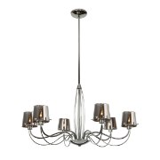 Picture of 360w (6 x 60) Milano G9 G9 Halogen Dry Location Chromed Glass Chandelier (CAN 1"Ø5")