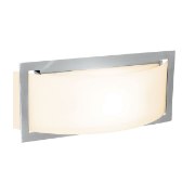 Foto para 10.8w Argon Module Damp Location Brushed Steel Opal LED Wall Fixture (CAN 9.88"x4.25"x1")