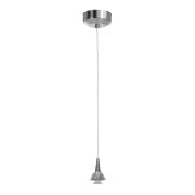 Foto para 5w Tungsten Module Dry Location Brushed Steel LED Pendant with 360 (CAN 1.5"Ø4.5")