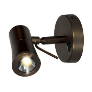 Foto para 3w Cyprus 2 MODULE Dry Location Bronze LED Plug-In Headboard Lamp (CAN 1.4"Ø3.15")