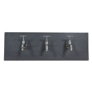 Picture of 3w (3 x 1) Waterworks Module LED Damp Location Chrome GREY 3Lt wall art (CAN 22.5"x6.25"x1")