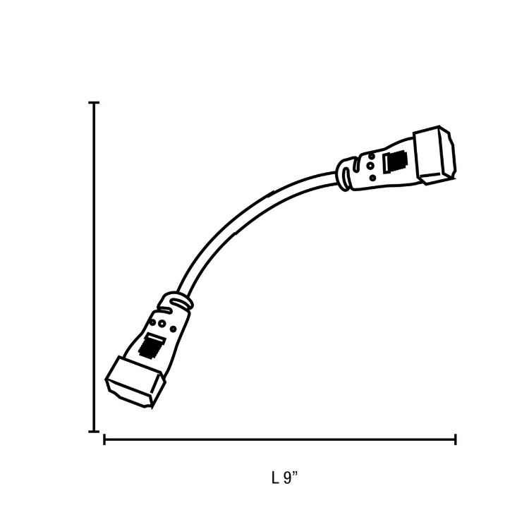Foto para InteLED Dry Location WHT 9" Flexible cord