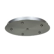 Picture of 50w Unijack Dry Location Brushed Steel Five -Port Round Canopy