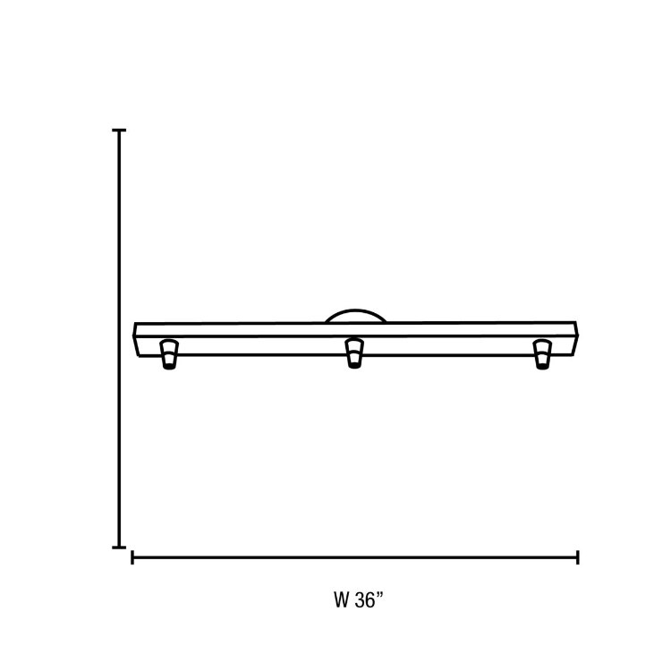 Foto para 50w Unijack Dry Location Bronze Three -Port Bar Pendant