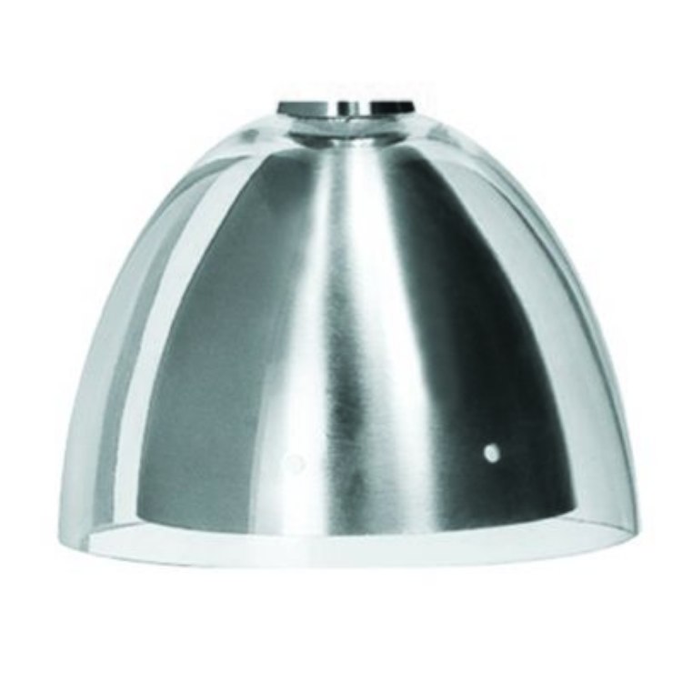 Foto para Techno Metal Brushed Steel in Clear Glass Mini Pendant Glass