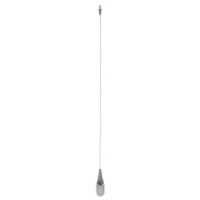 Foto para 35w Zeta GY6.35 Bi-Pin Halogen Dry Location Brushed Steel Low Voltage Pendant excluding Mono-Pod (CAN 1"Ø4.5")