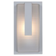 Picture of 36w (2 x 18) Neptune GU-24 Spiral Fluorescent Satin Ribbed Frosted Marine Grade Wet Location Wall Fixture (CAN 7"x4.6")