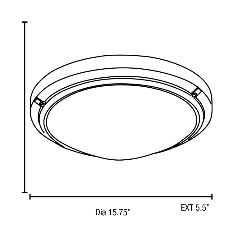 Foto para 36w (2 x 18) Oceanus GU-24 Spiral Fluorescent Satin Frosted Marine Grade Wet Location Ceiling or Wall Fixture (CAN 5"x4.6")