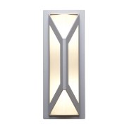 Picture of 36w (2 x 18) Nyami GU-24 Spiral Fluorescent Satin Frosted Wet Location Wall Fixture (CAN 7"x4.5")