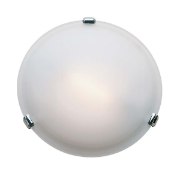 Picture of 39w (3 x 13) Nimbus GU-24 Spiral Fluorescent Damp Location Chrome Frosted Flush-Mount