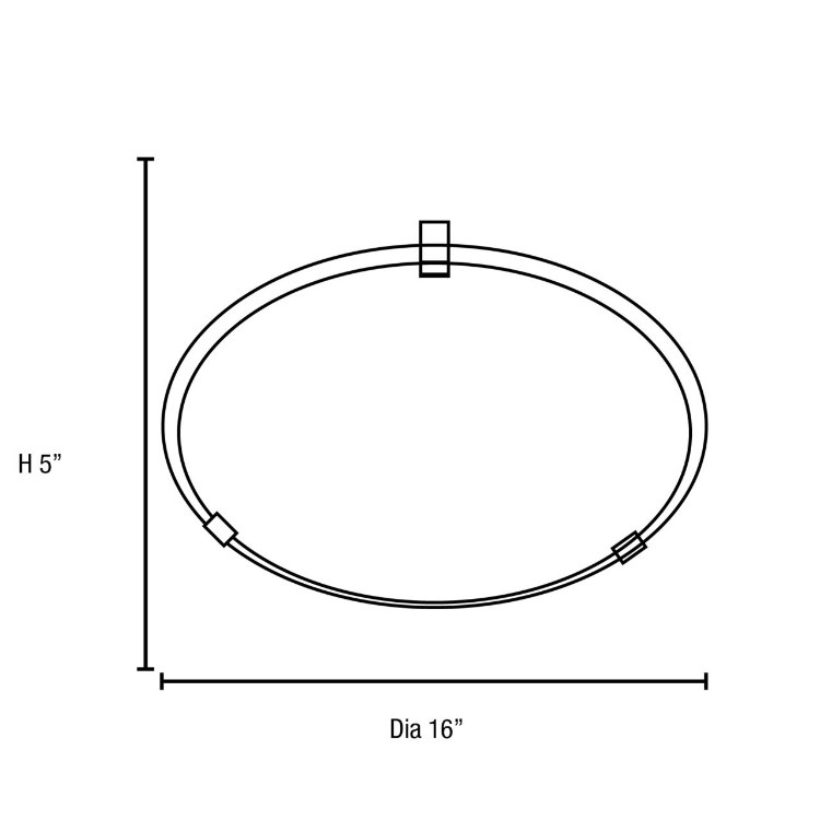 Foto para 39w (3 x 13) Nimbus GU-24 Spiral Fluorescent Damp Location Chrome Frosted Flush-Mount