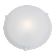 Picture of 39w (3 x 13) Nimbus GU-24 Spiral Fluorescent Damp Location White Frosted Flush-Mount