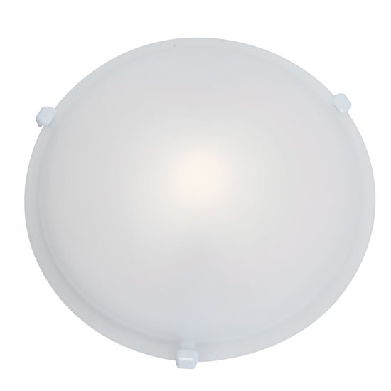 Picture of 39w (3 x 13) Nimbus GU-24 Spiral Fluorescent Damp Location White Frosted Flush-Mount