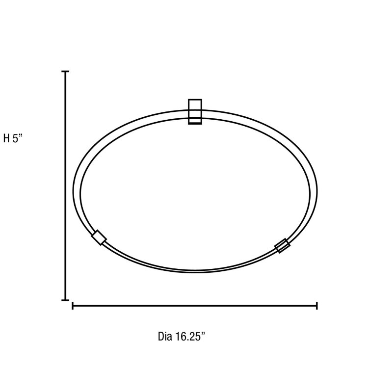 Foto para 39w (3 x 13) Nimbus GU-24 Spiral Fluorescent Damp Location Chrome Alabaster Flush-Mount