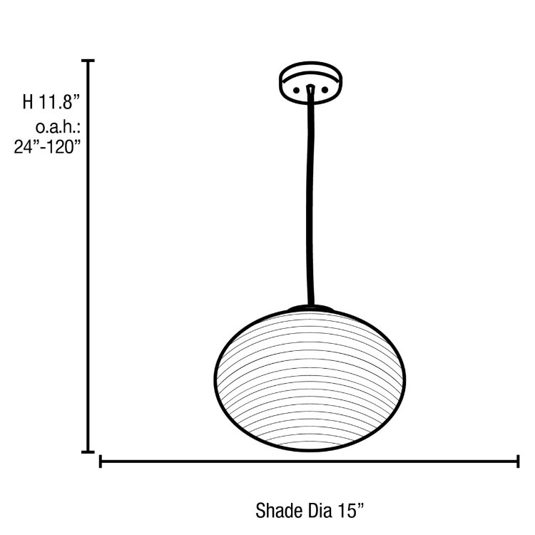 Foto para 26w (2 x 13) Callisto GU-24 Spiral Fluorescent Damp Location Brushed Steel Opal Ribbed OPL Glass Pendant (CAN 0.75"Ø5.25")