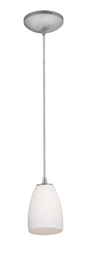 Picture of 100w Chianti Glass Pendant E-26 A-19 Incandescent Dry Location Brushed Steel Purple Cloud Glass 7.25"Ø4.75" (CAN 1.25"Ø5.25")