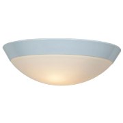 Picture of 100w Cobalt E-26 A-19 Incandescent Damp Location White Opal Flush-Mount (CAN 1.5"Ø11")